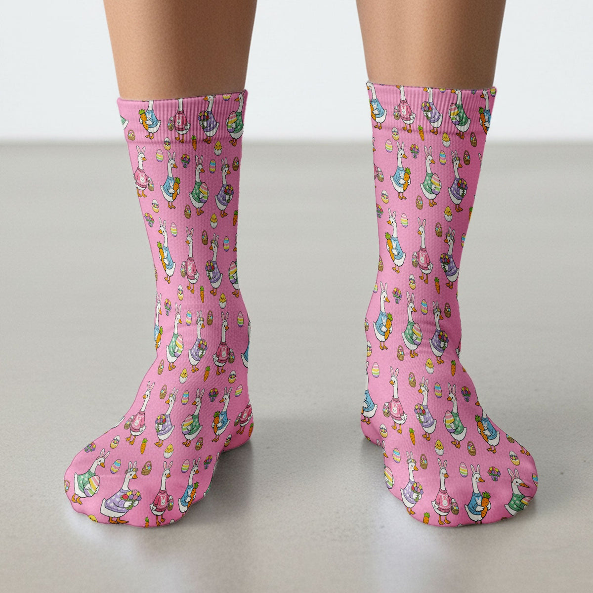 Easter Goose Nurse Socks