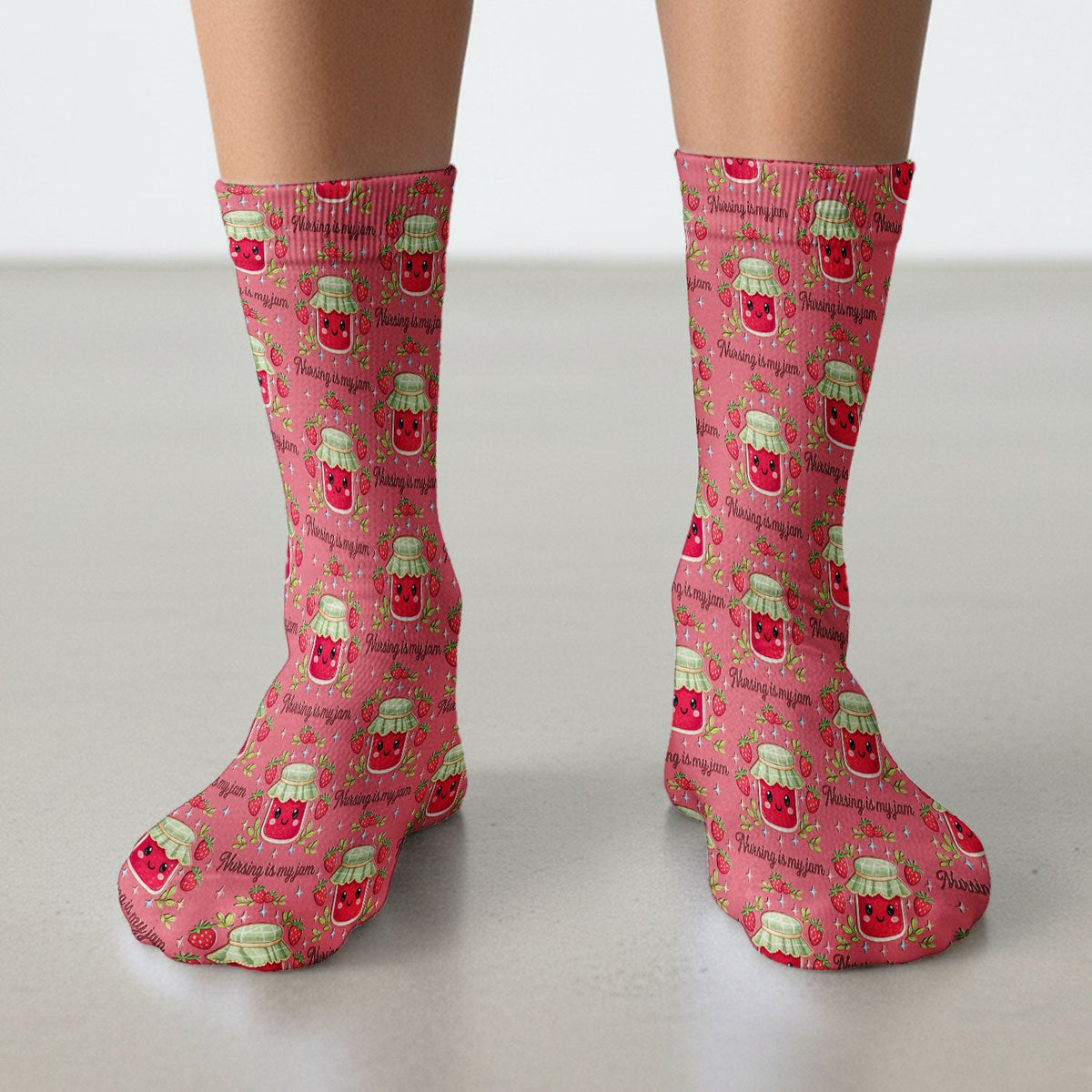 Strawberry Jam Nurse Socks