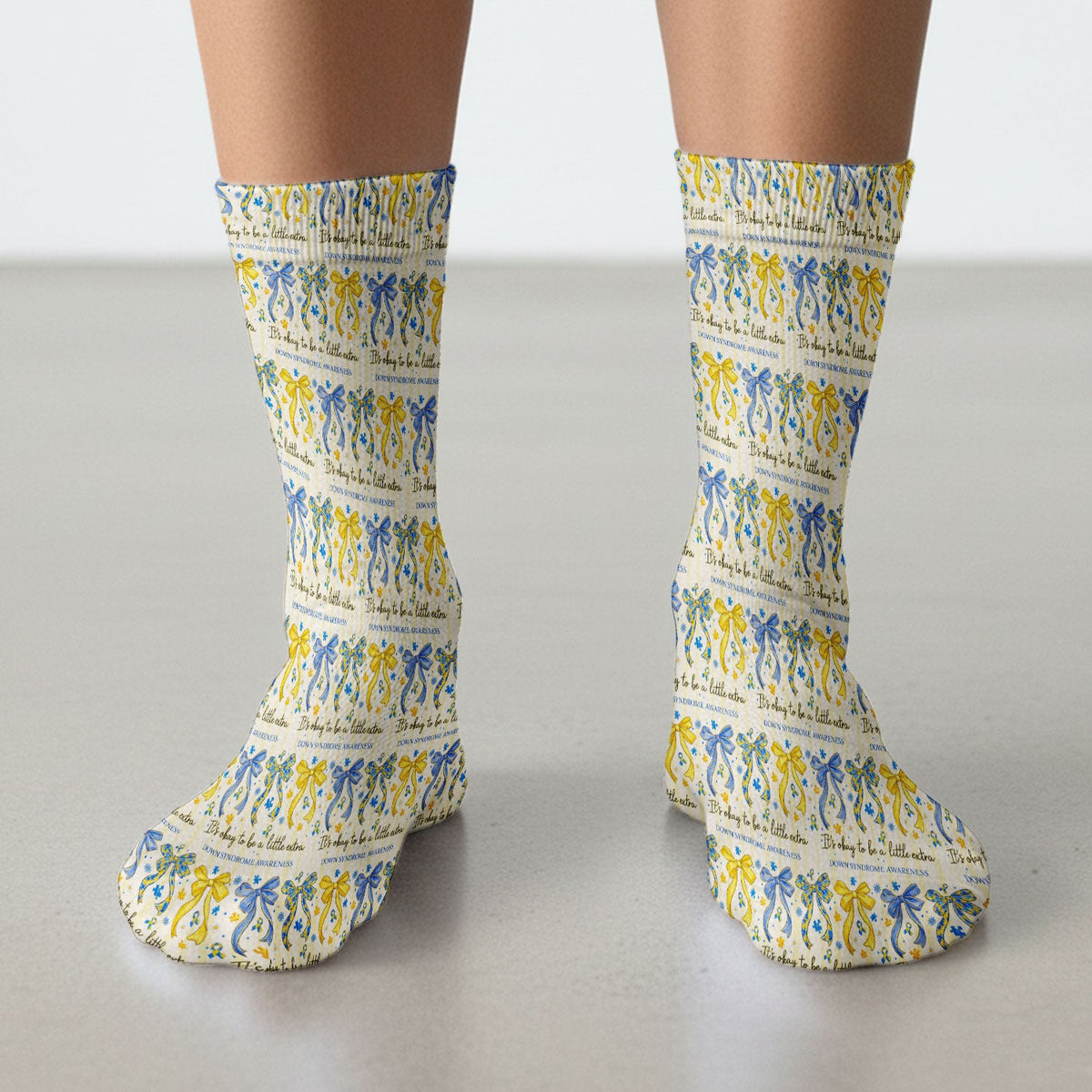 Down Syndrome Awareness Ribbon Nurse Socks