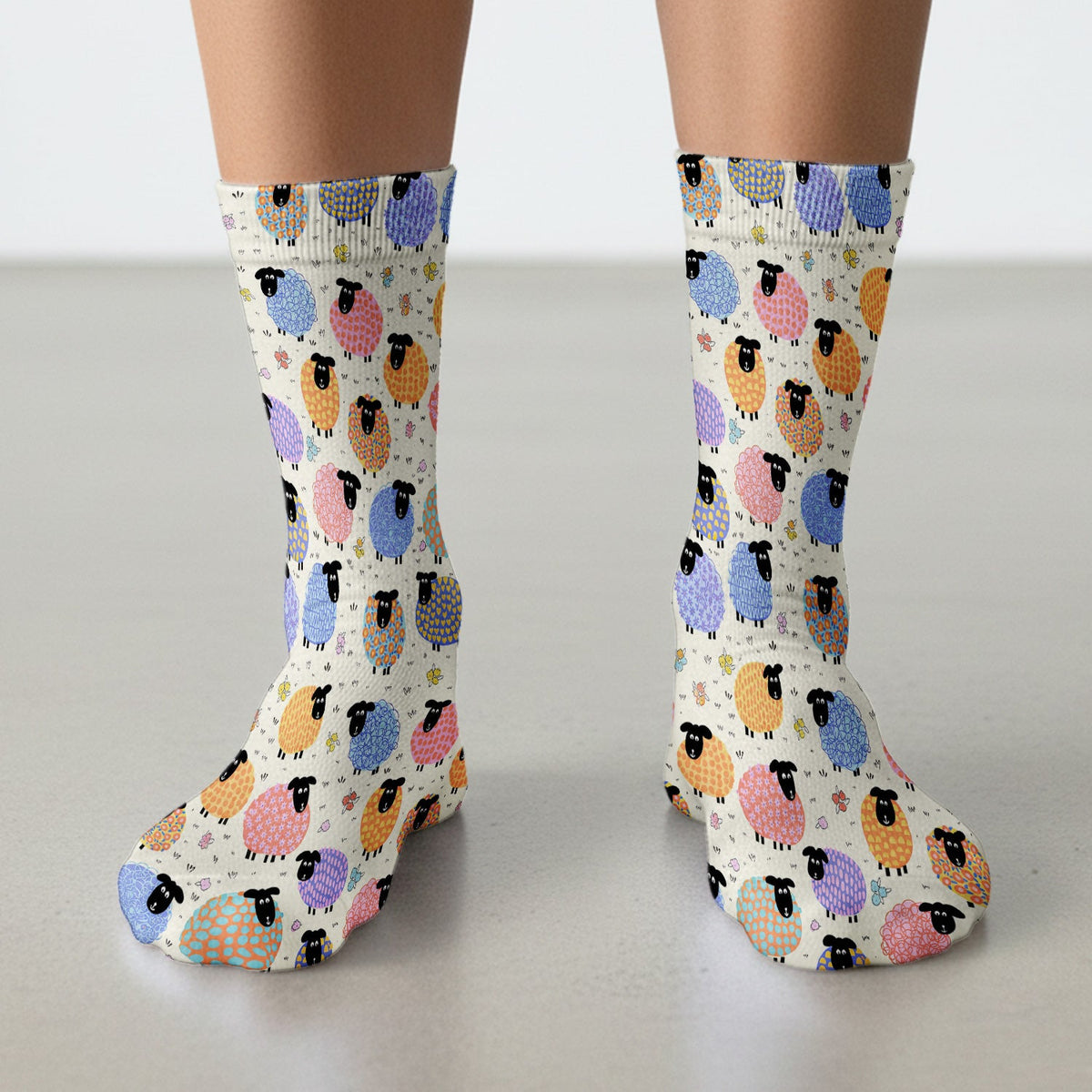 Colorful Sheep Nurse Socks