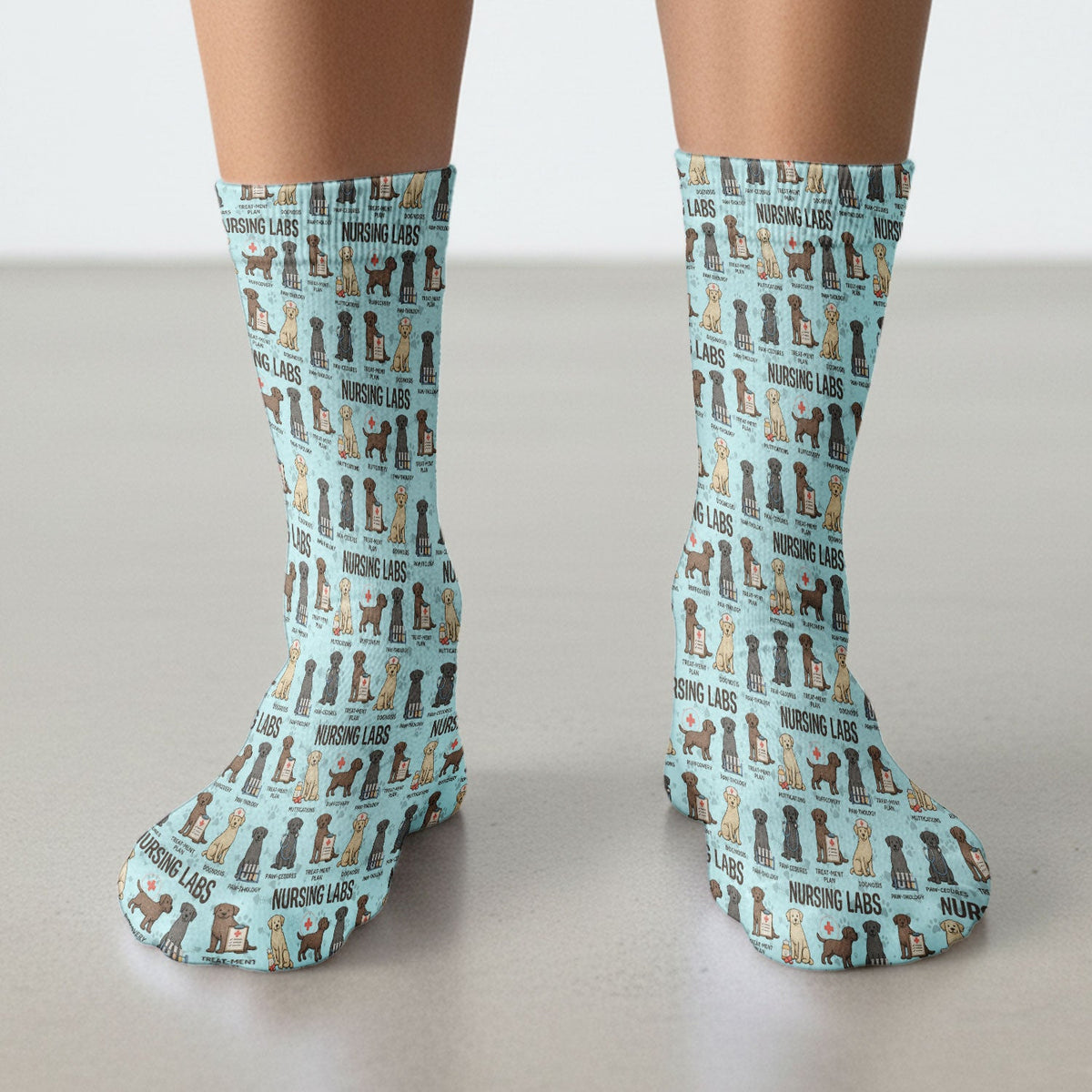 Lab Dog Nurse Socks