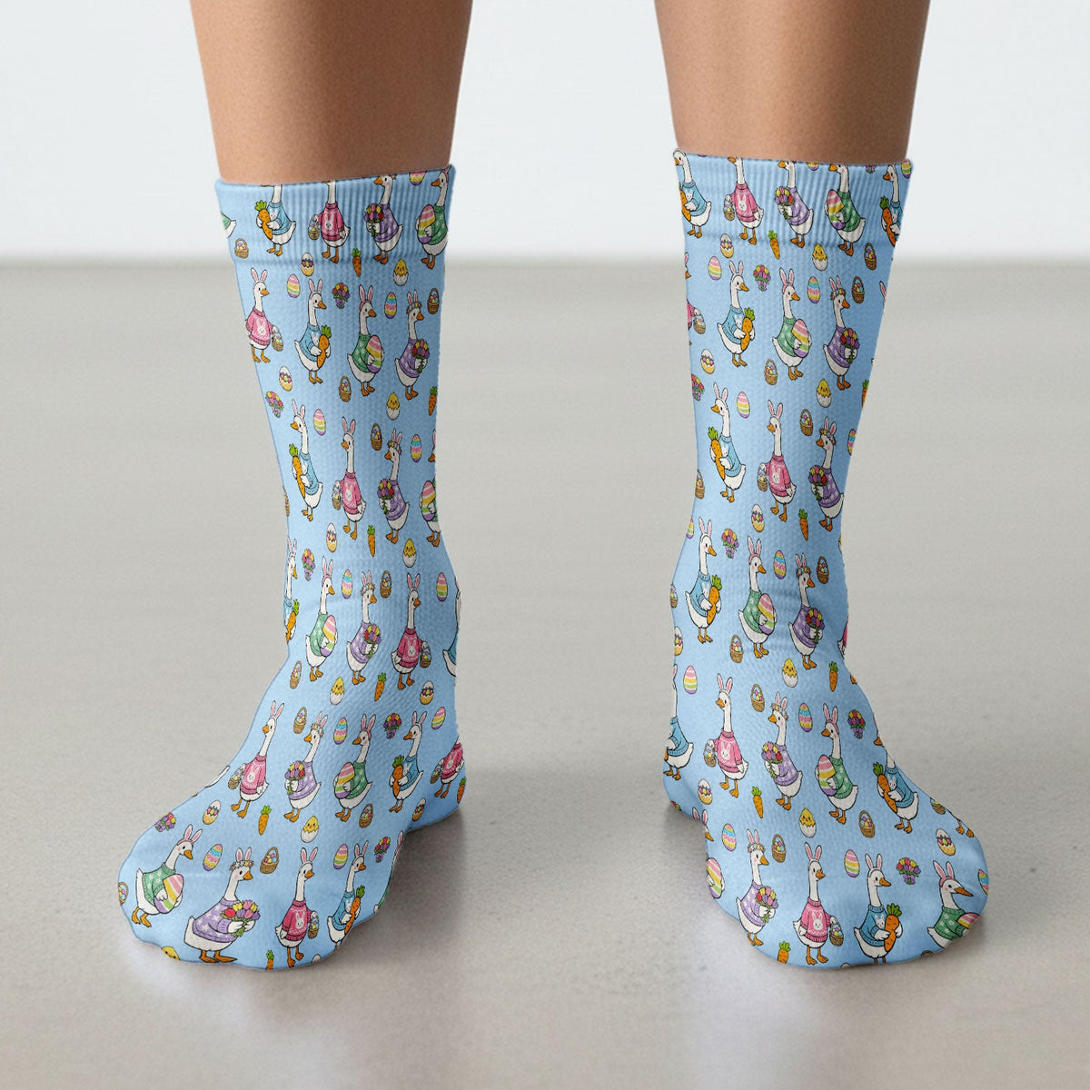 Easter Goose Nurse Socks