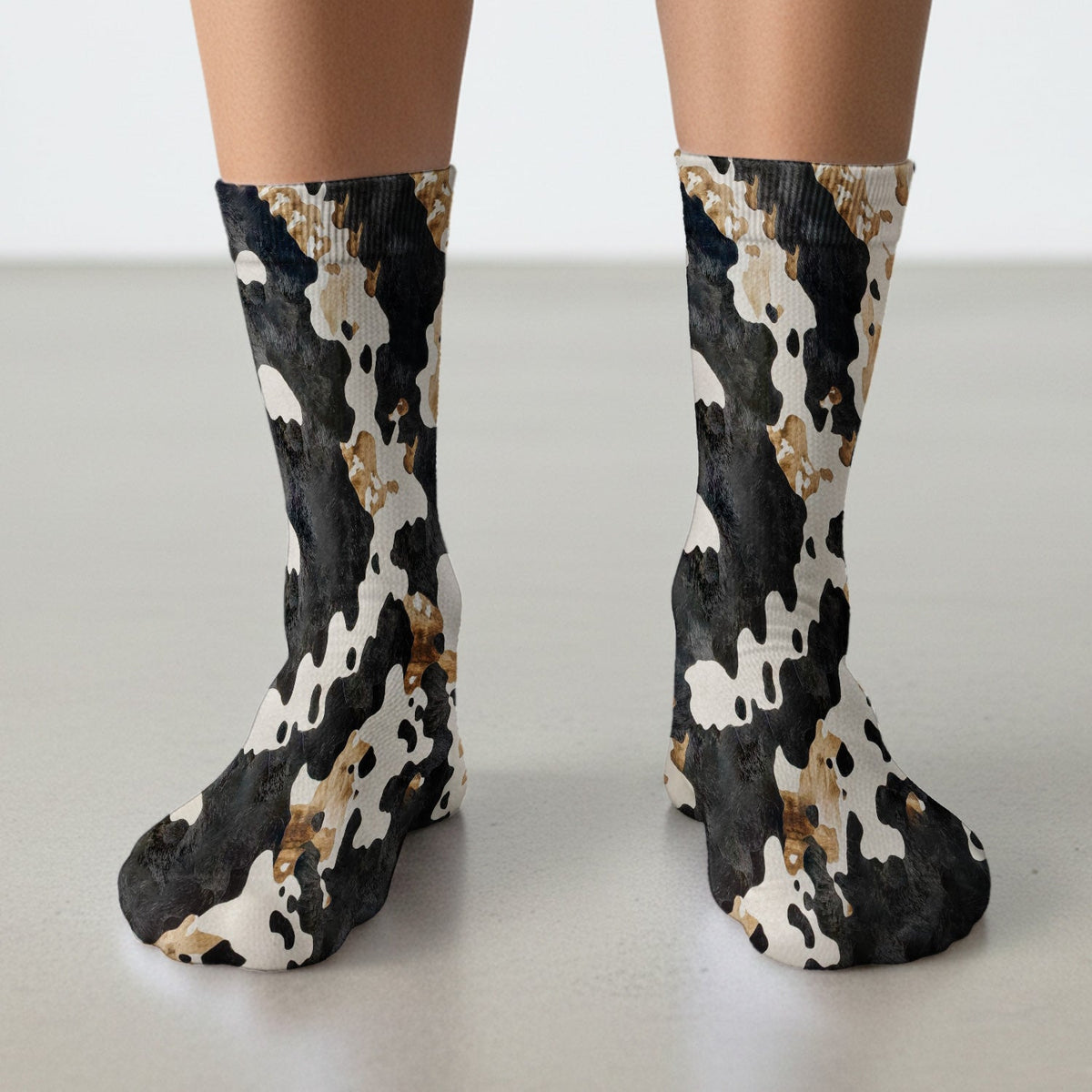 Classic Cow Print Nurse Socks