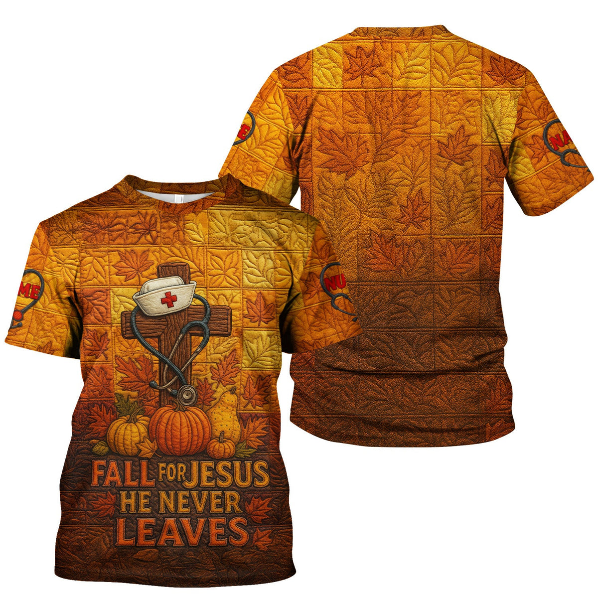 Personalized Fall Nurse Shirt