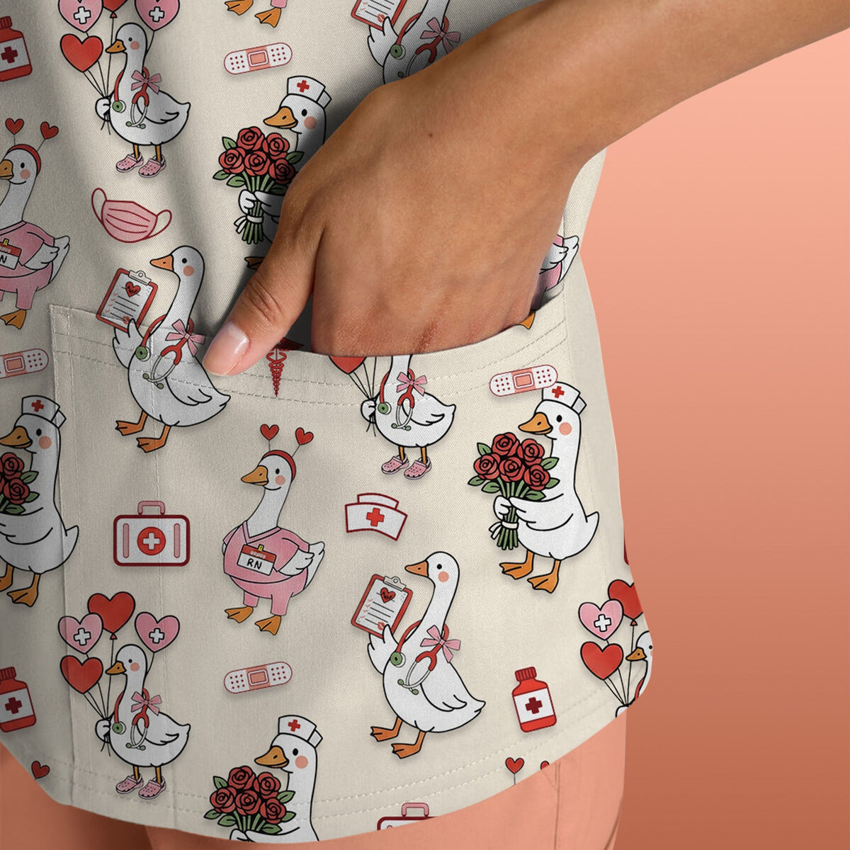 Goose Medical Nurse Scrub Top