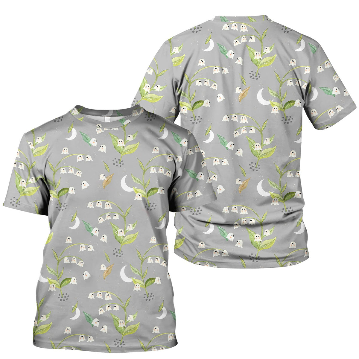 Floral Ghost Lily Nurse Shirt