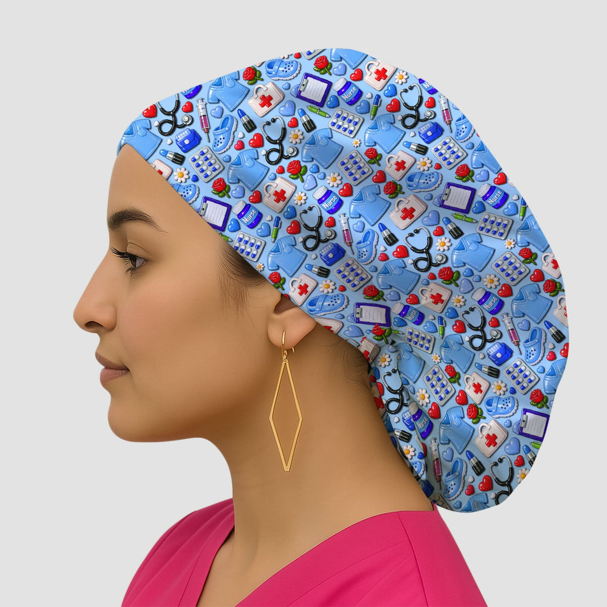 Medical Icons Scrub Cap