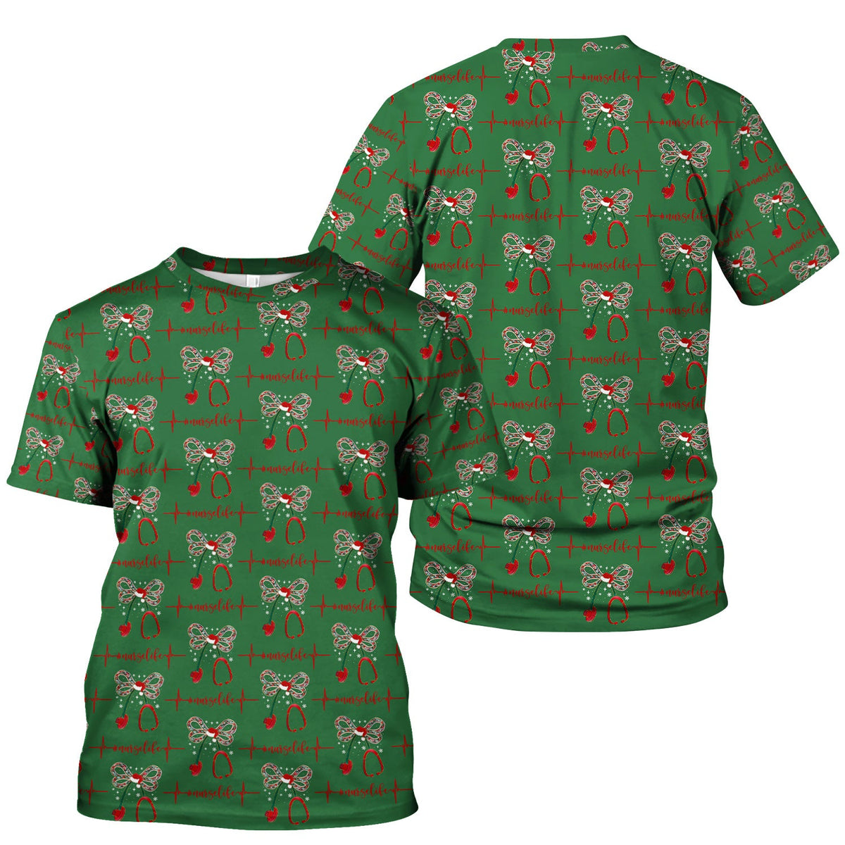 Stethoscope Heartbeat Nurse Shirt - Christmas Gift