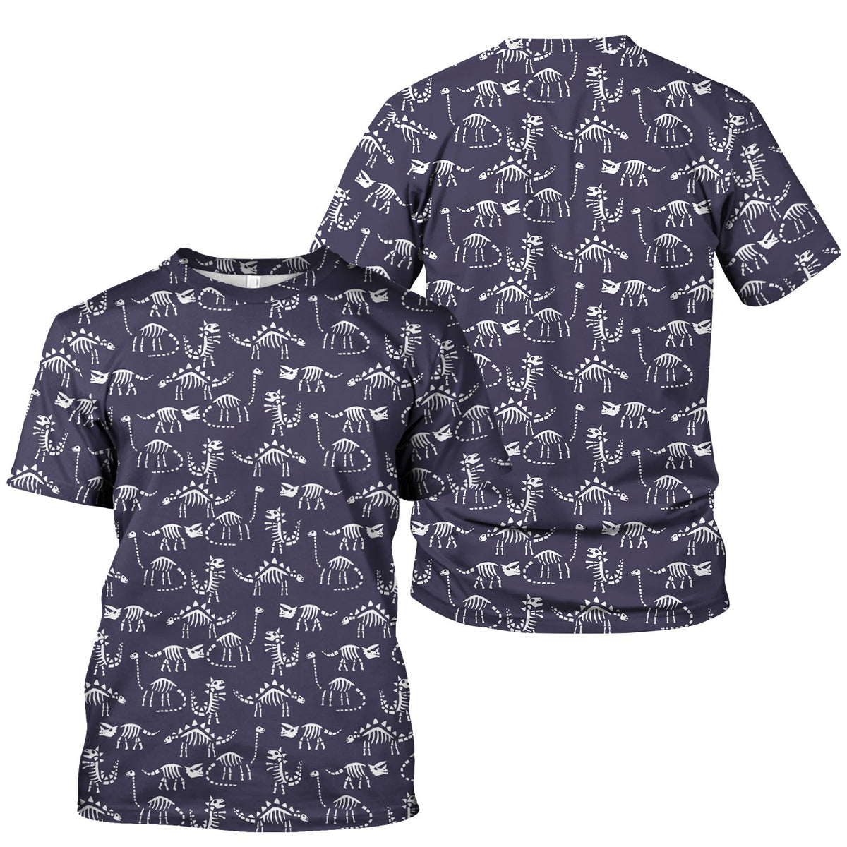 Dinosaur Skeleton Fossil Nurse Scrub Top