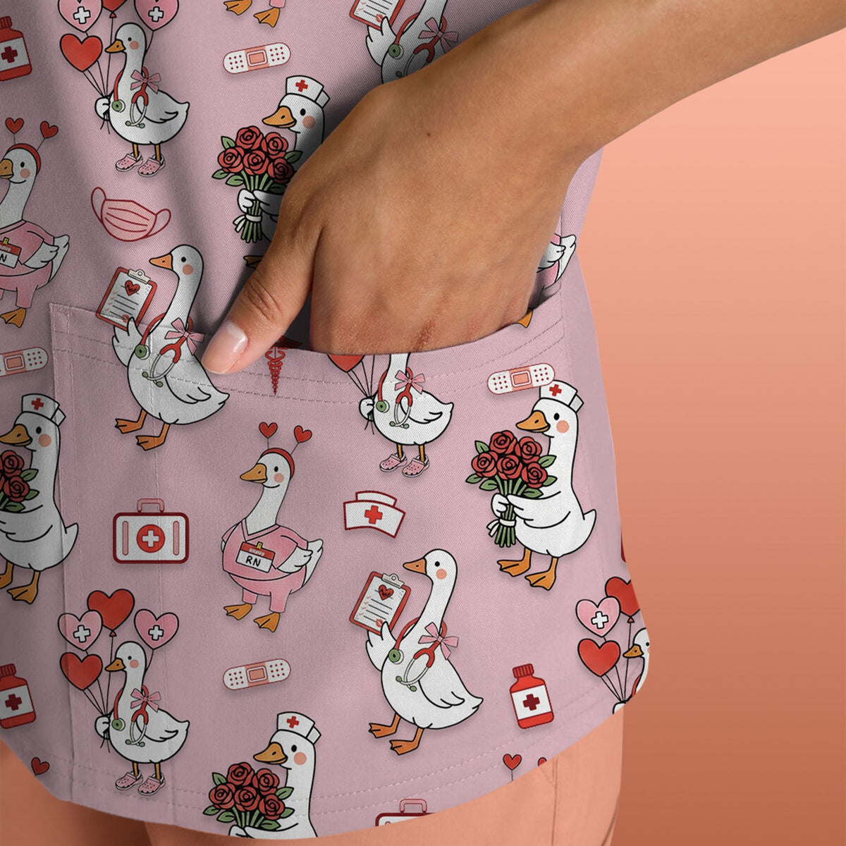 Goose Medical Nurse Scrub Top