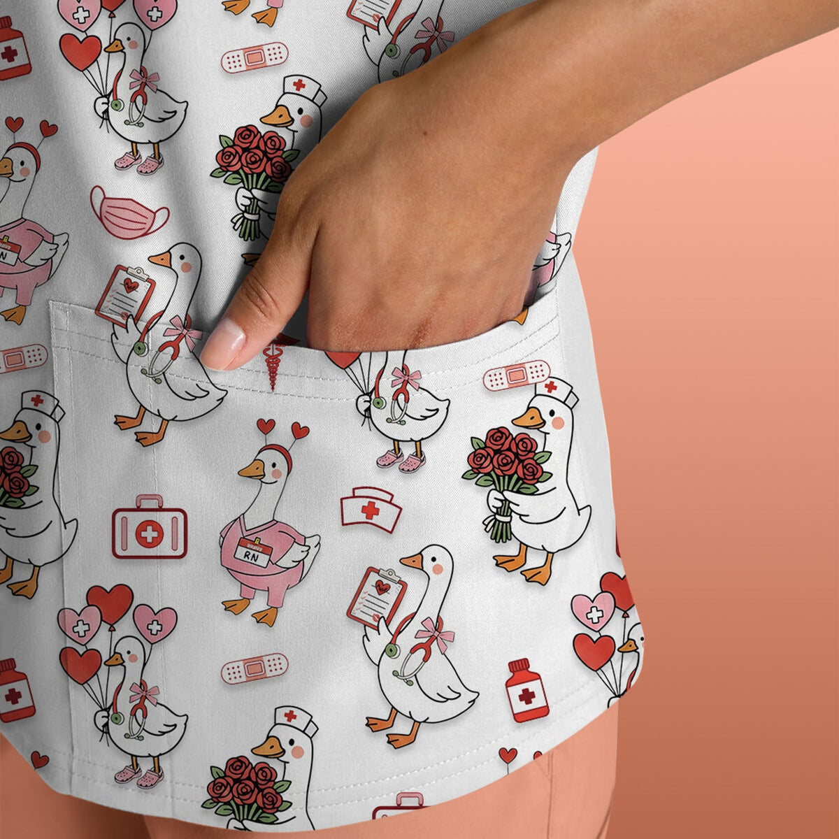 Goose Medical Nurse Scrub Top