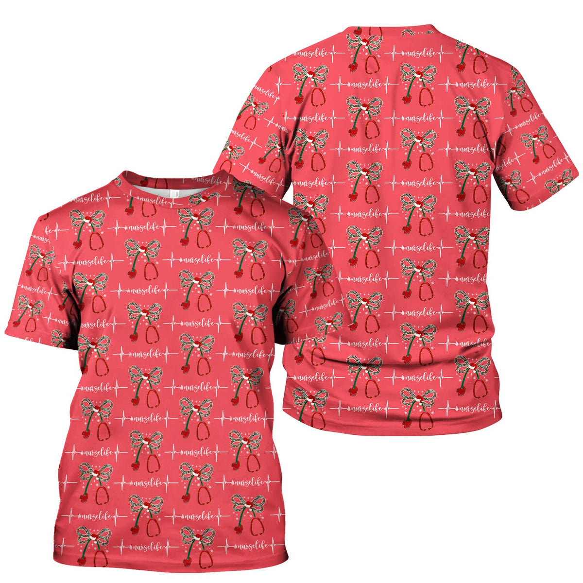 Stethoscope Heartbeat Nurse Shirt - Christmas Gift