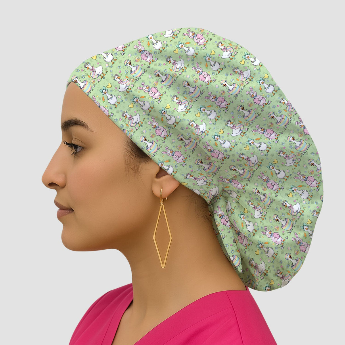 Easter Goose Scrub Cap