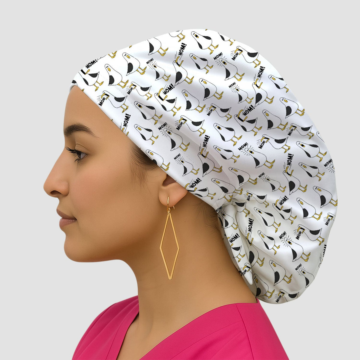 Seagull Mom Scrub Cap