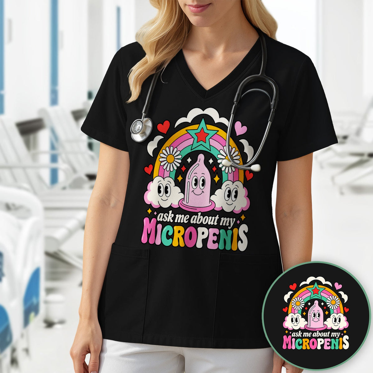 Ask Me About My Micropenis Nurse Shirt