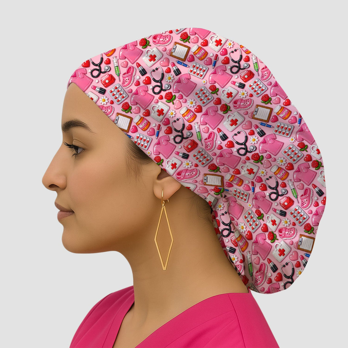 Medical Icons Scrub Cap