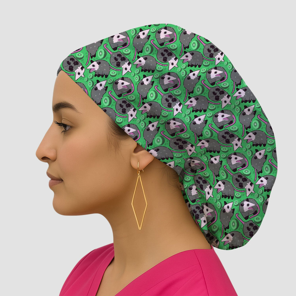 Opossum Kiwi Scrub Cap