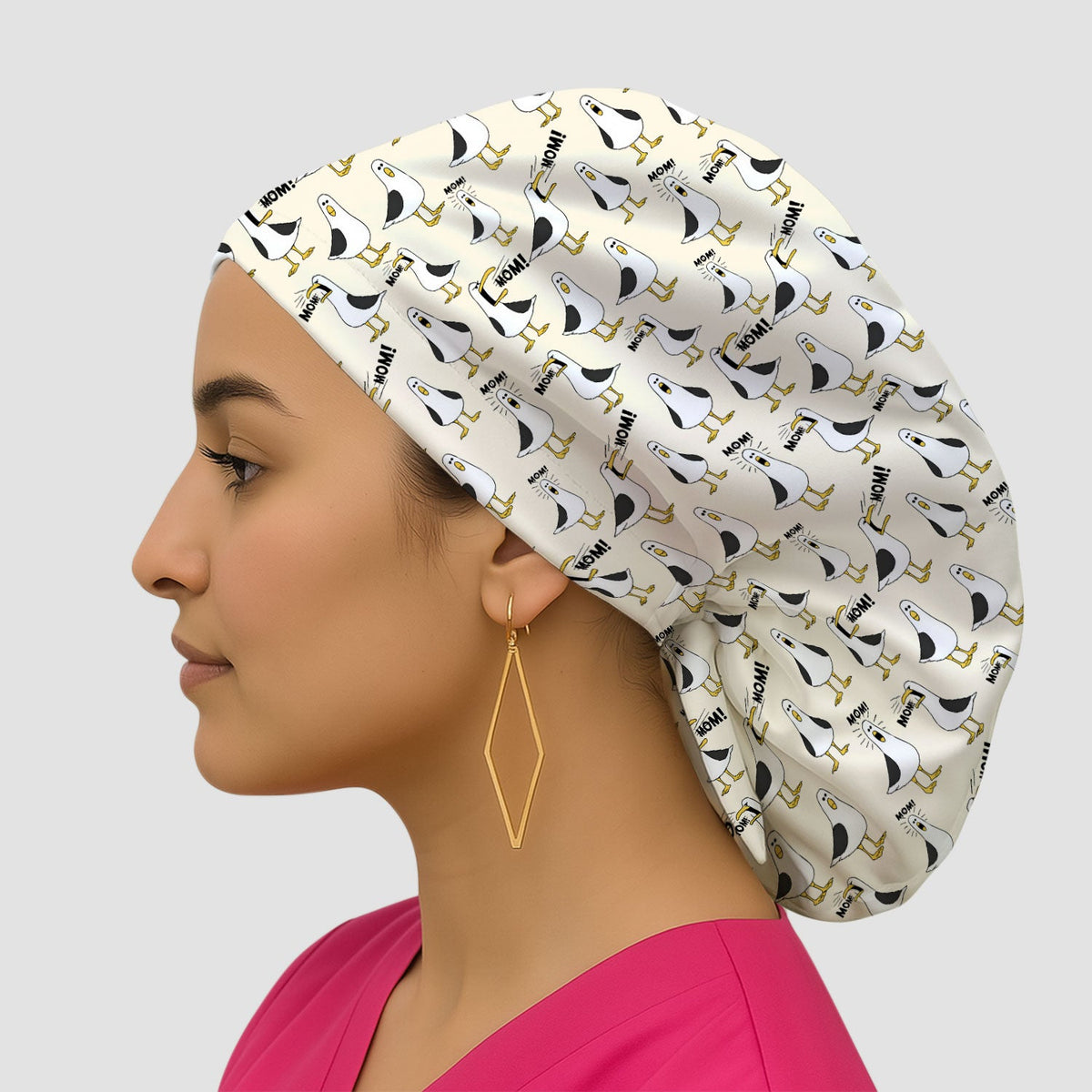 Seagull Mom Scrub Cap