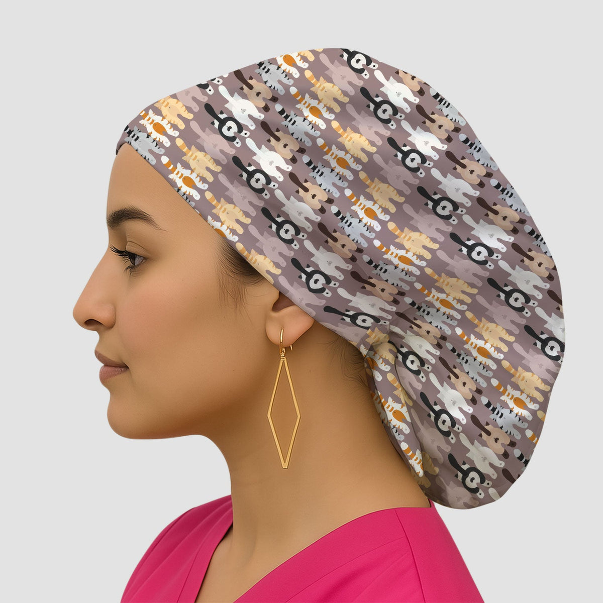 Funny Cat Butt Scrub Cap