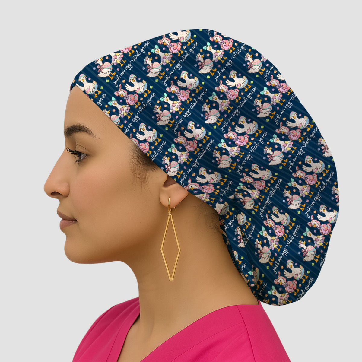 Easter Goose Egg Scrub Cap