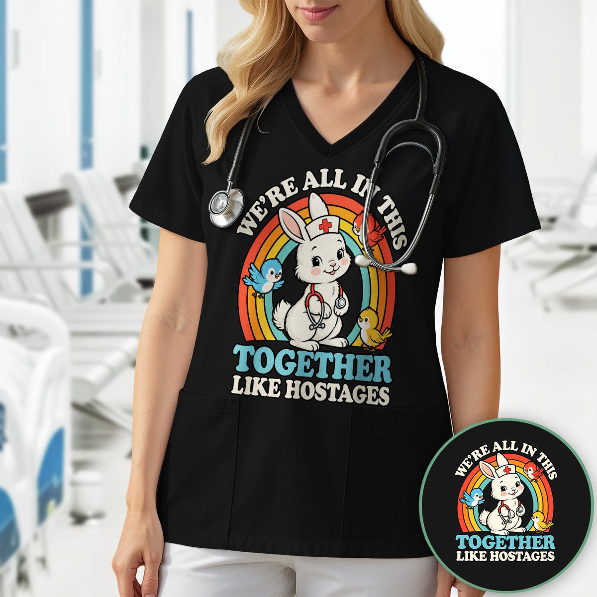 We're All In This Together Like Hostages Nurse Shirt