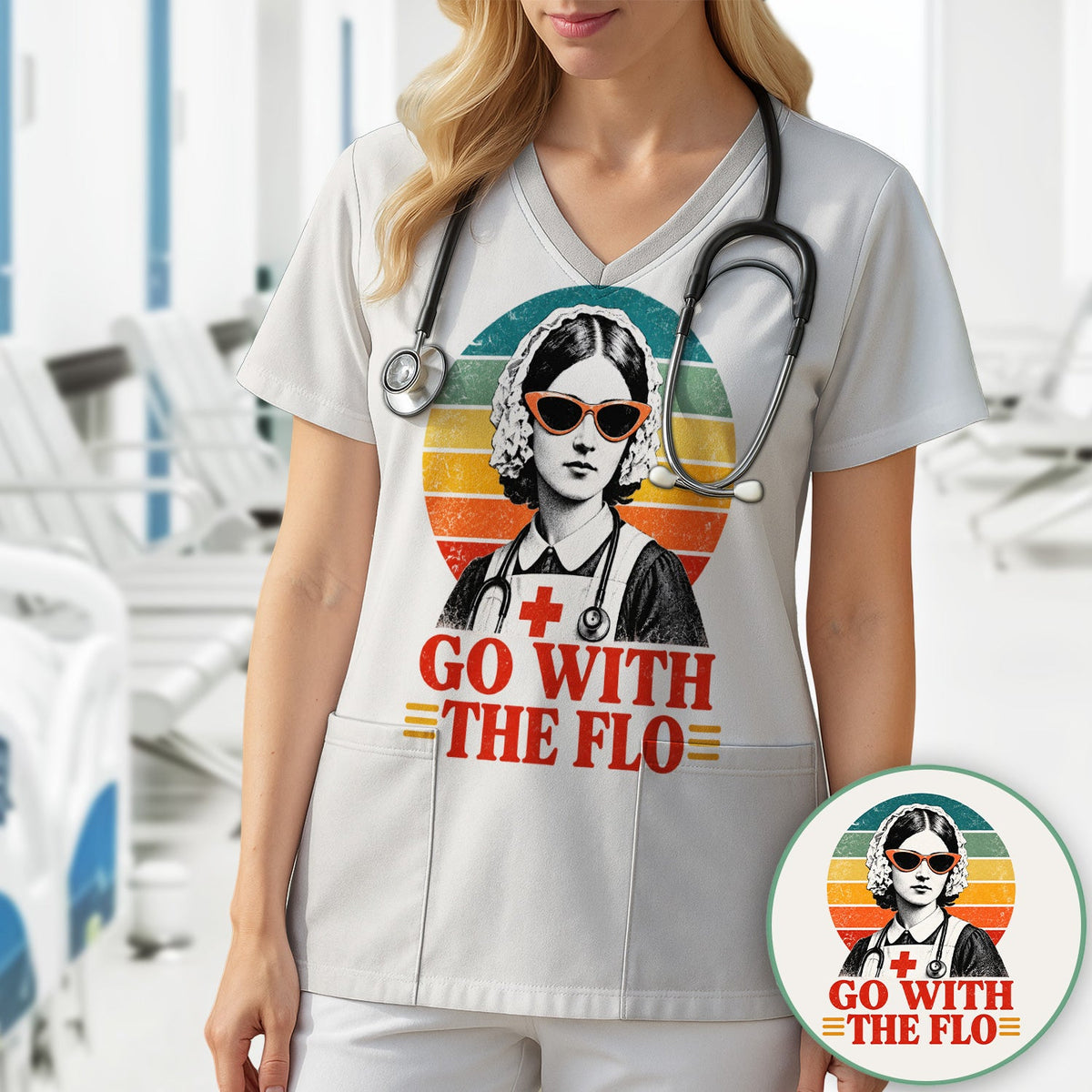 Go With The Flo Nurse Shirt