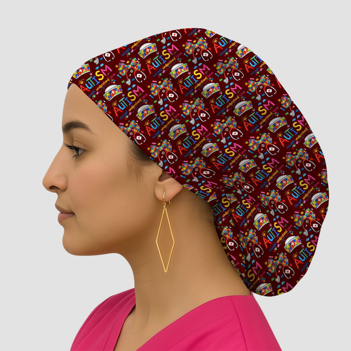 Autism Awareness Accept Understand Love Scrub Cap