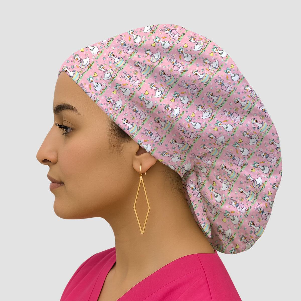 Easter Goose Scrub Cap