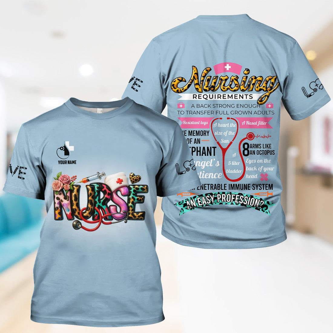 Personalized Nursing Requirements Nurse Shirt