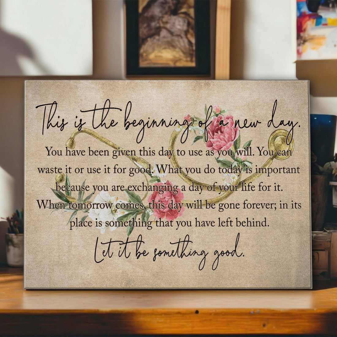 Let It Be Something Good Nurse Canvas