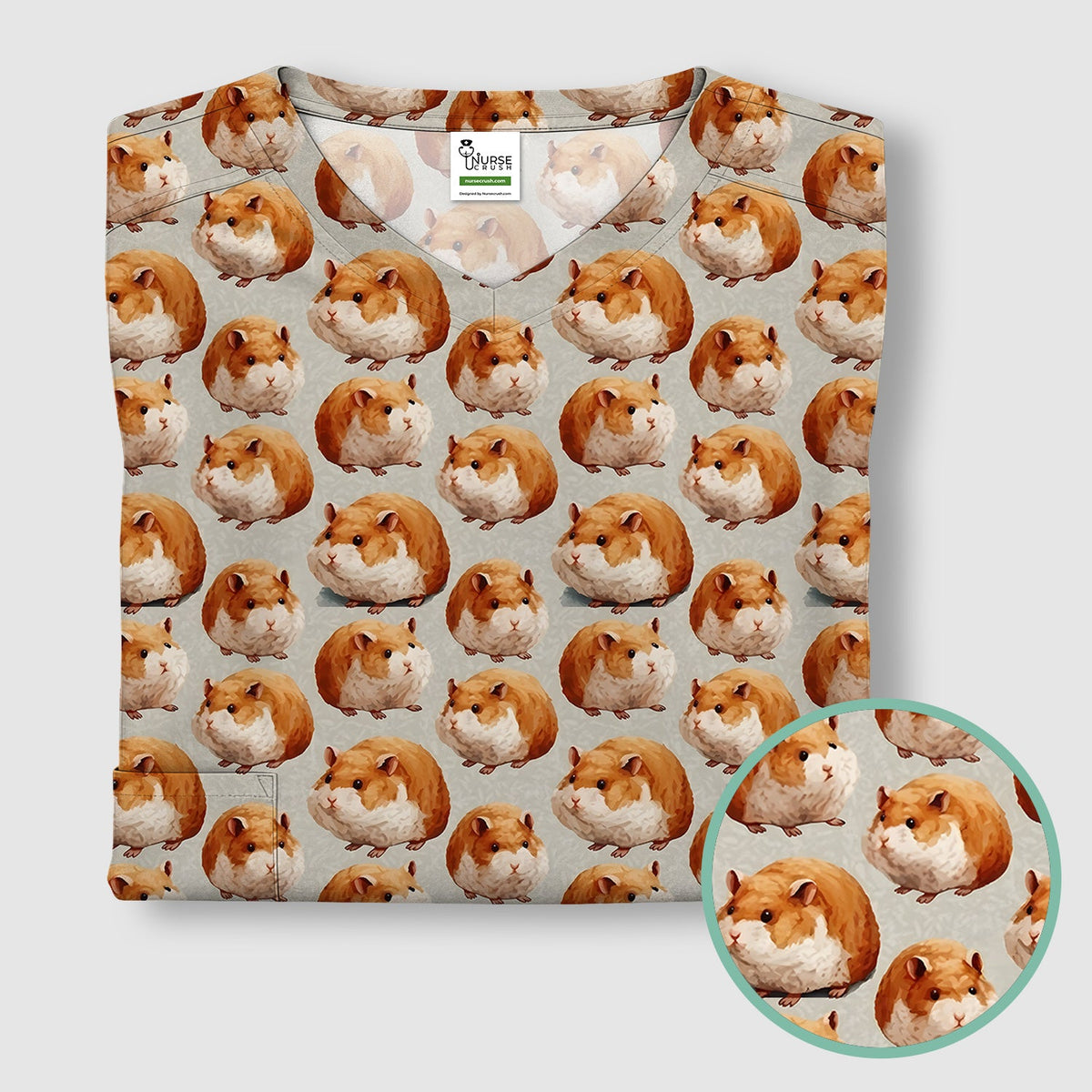 Hamster Nurse Scrub Top
