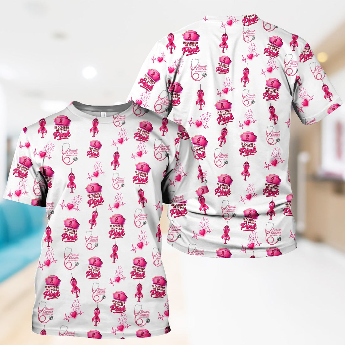 Breast Cancer Awareness Nurse Shirt