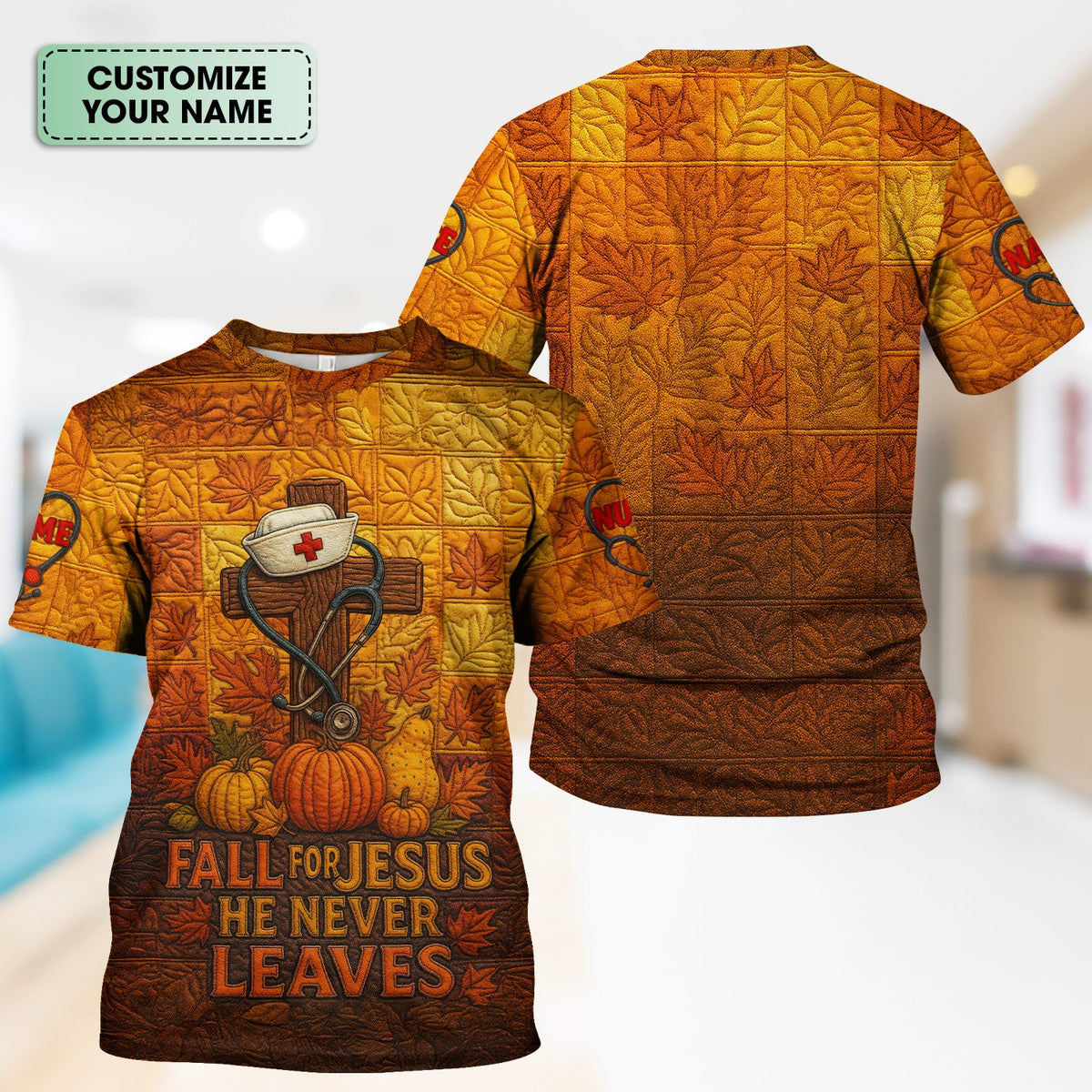 Personalized Fall Nurse Shirt