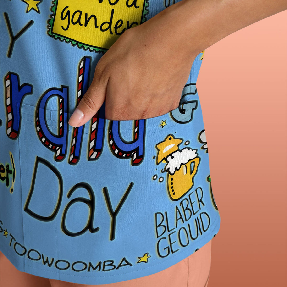 Koala Australia Nurse Scrub Top