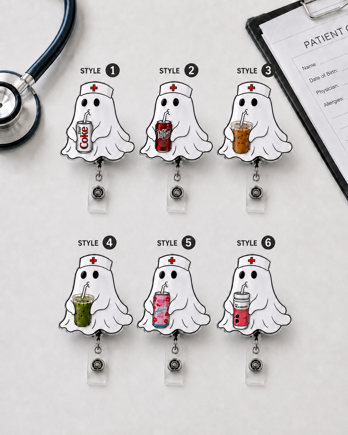 Ghost Badge Reel - Halloween Gift