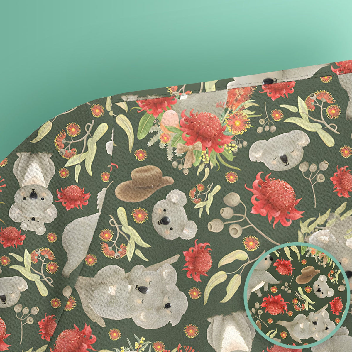 Koala Wildflower Nurse Scrub Top