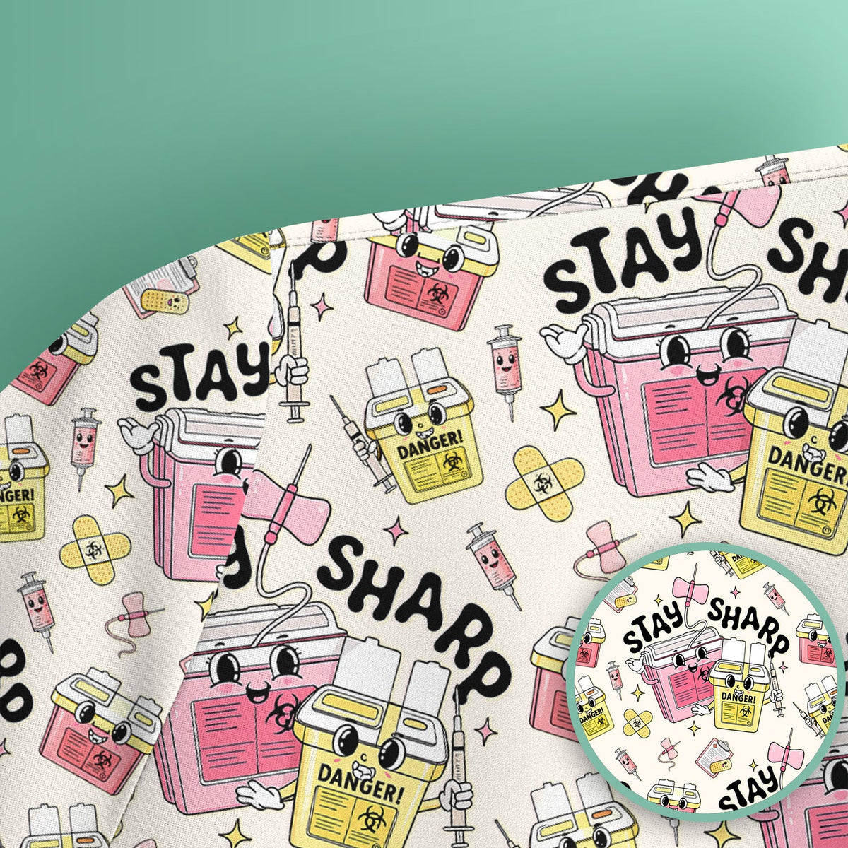Stay Sharp Nurse Scrub Top