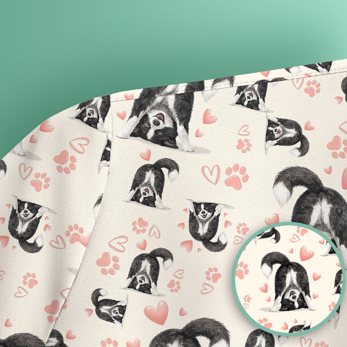 Puppy Heart Nurse Scrub Top