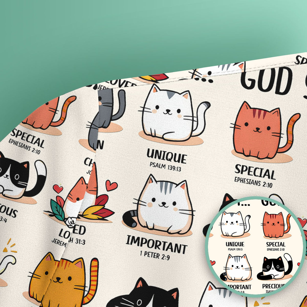 Cat God Says I Am Nurse Scrub Top