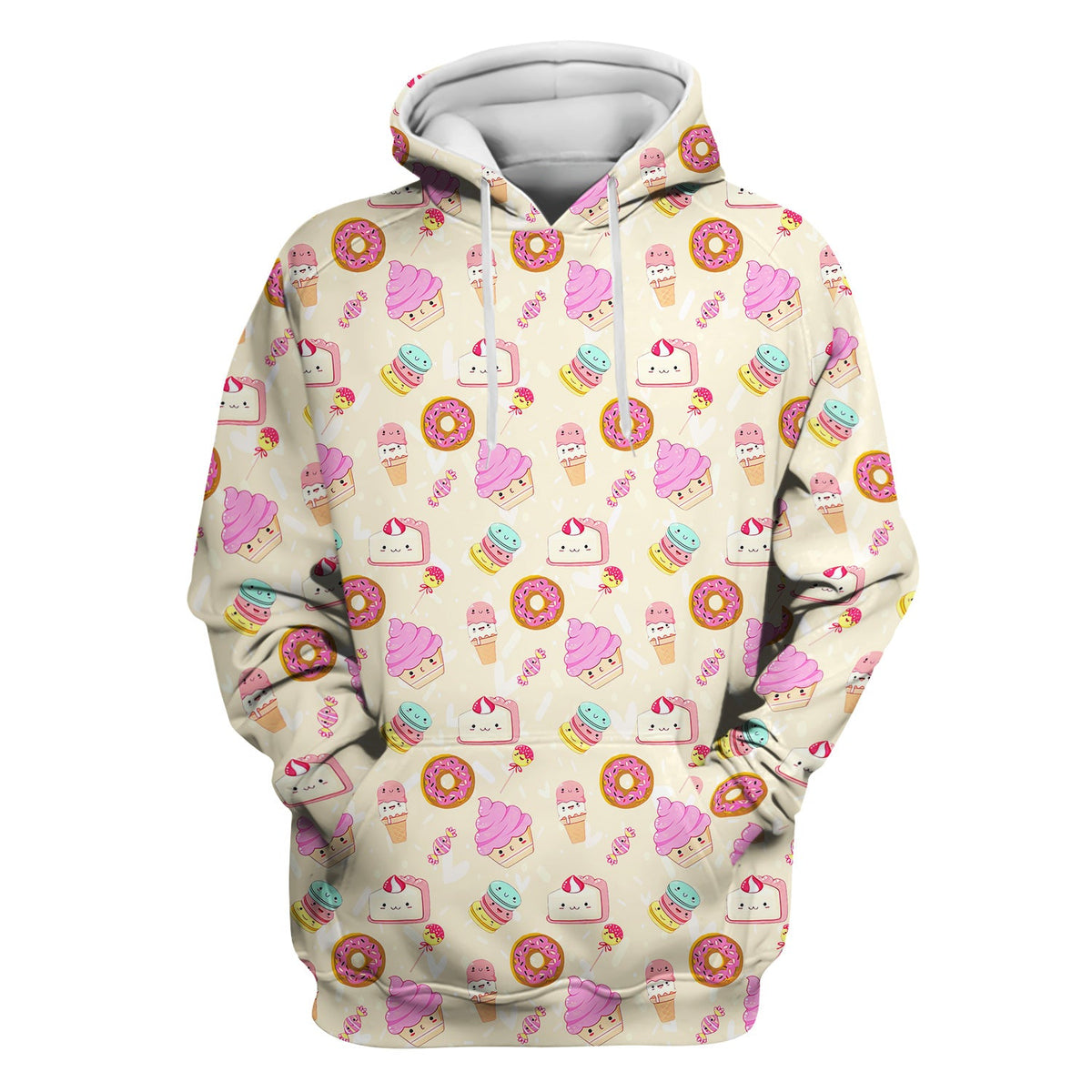 Donut Ice Cream Nurse Scrub Top
