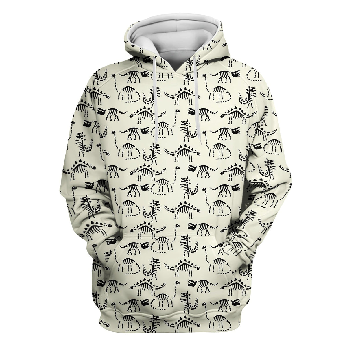 Dinosaur Skeleton Fossil Nurse Scrub Top