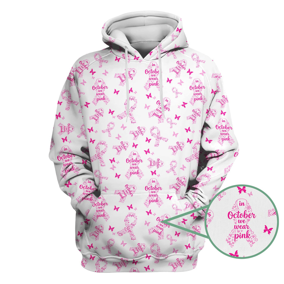Personalized Breast Cancer Awareness Nurse Scrub Top