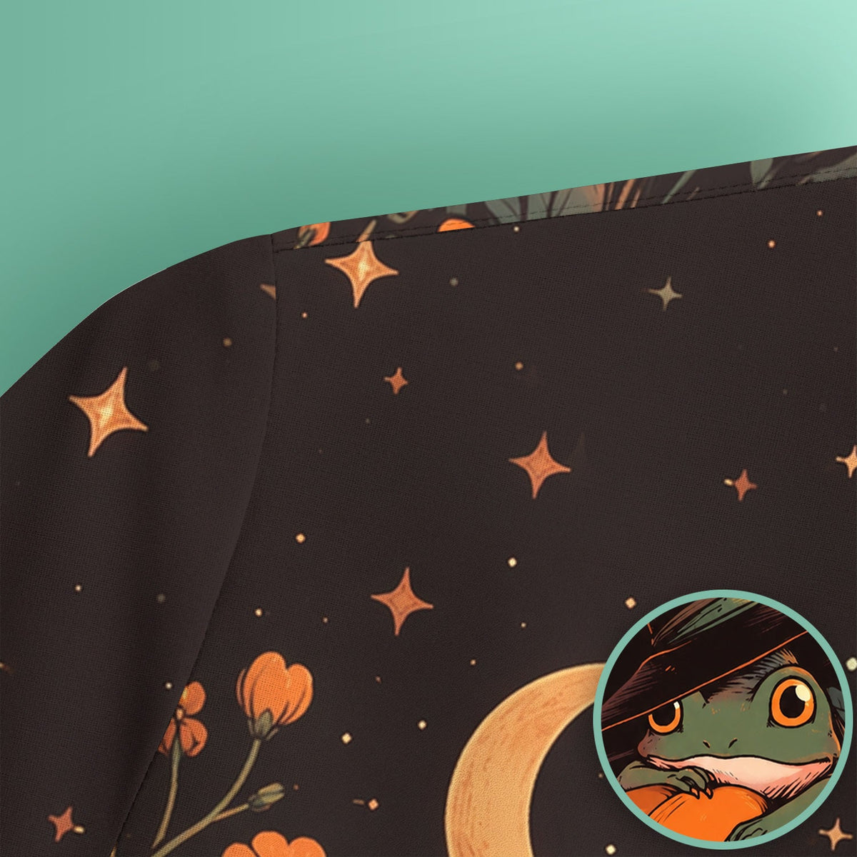 Pumpkin and Frog Nurse Scrub Top - Halloween Gift