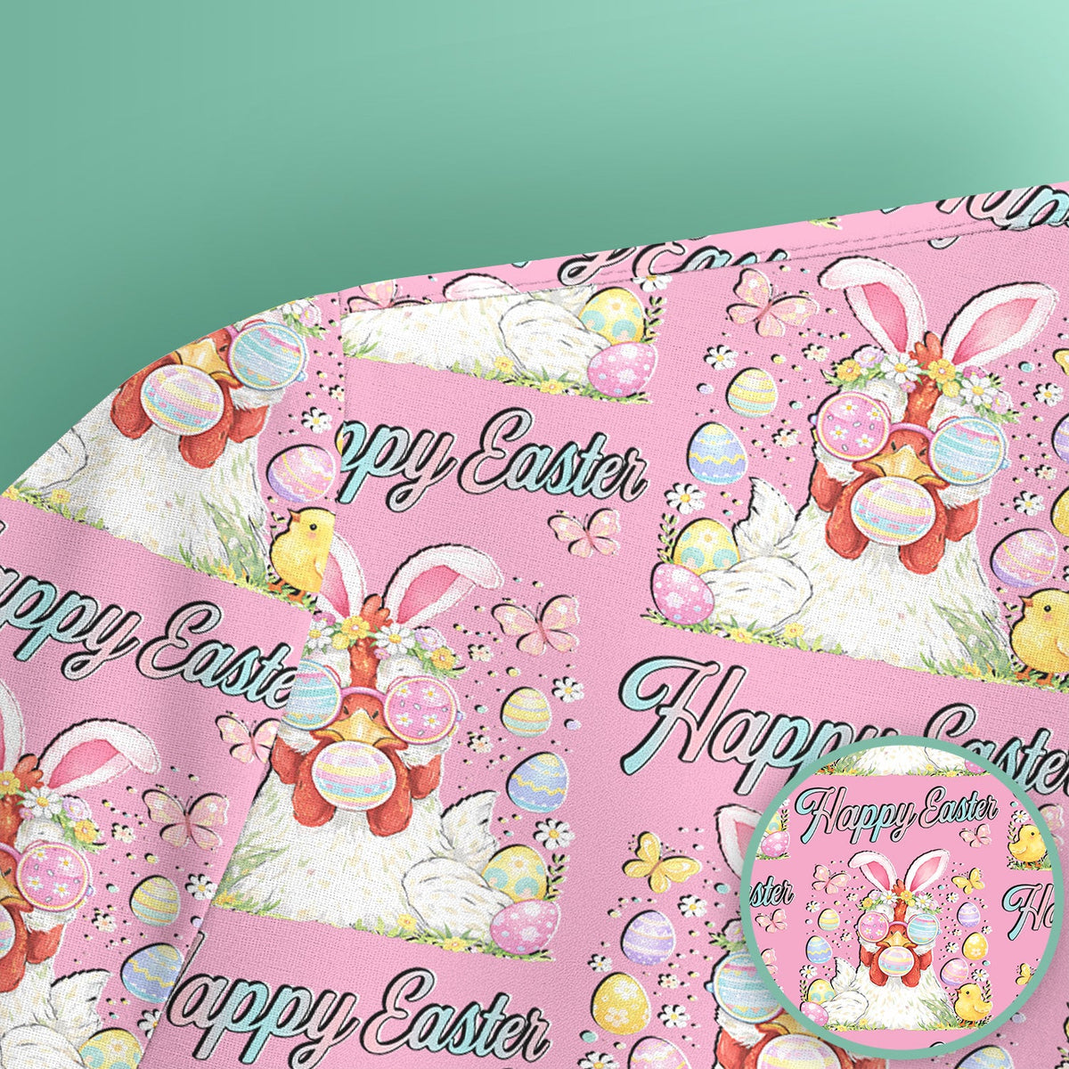Bunny Eggs Nurse Scrub Top - Easter Gift