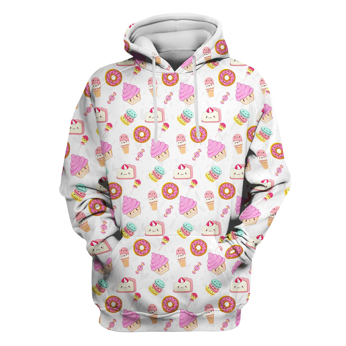 Donut Ice Cream Nurse Scrub Top