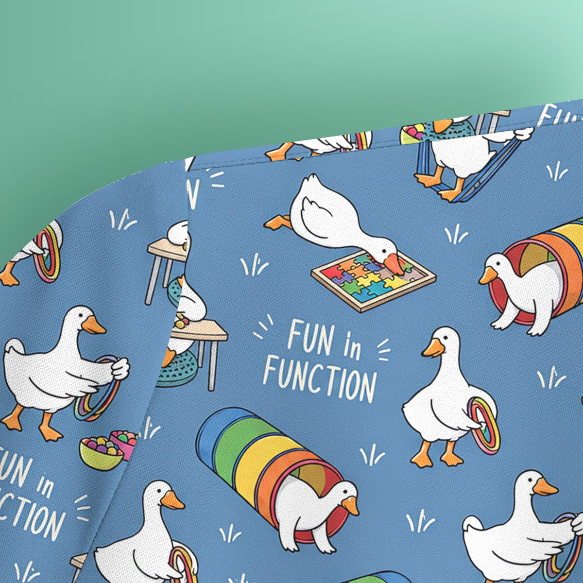Fun In Function Occupational Therapy Duck Nurse Scrub Top