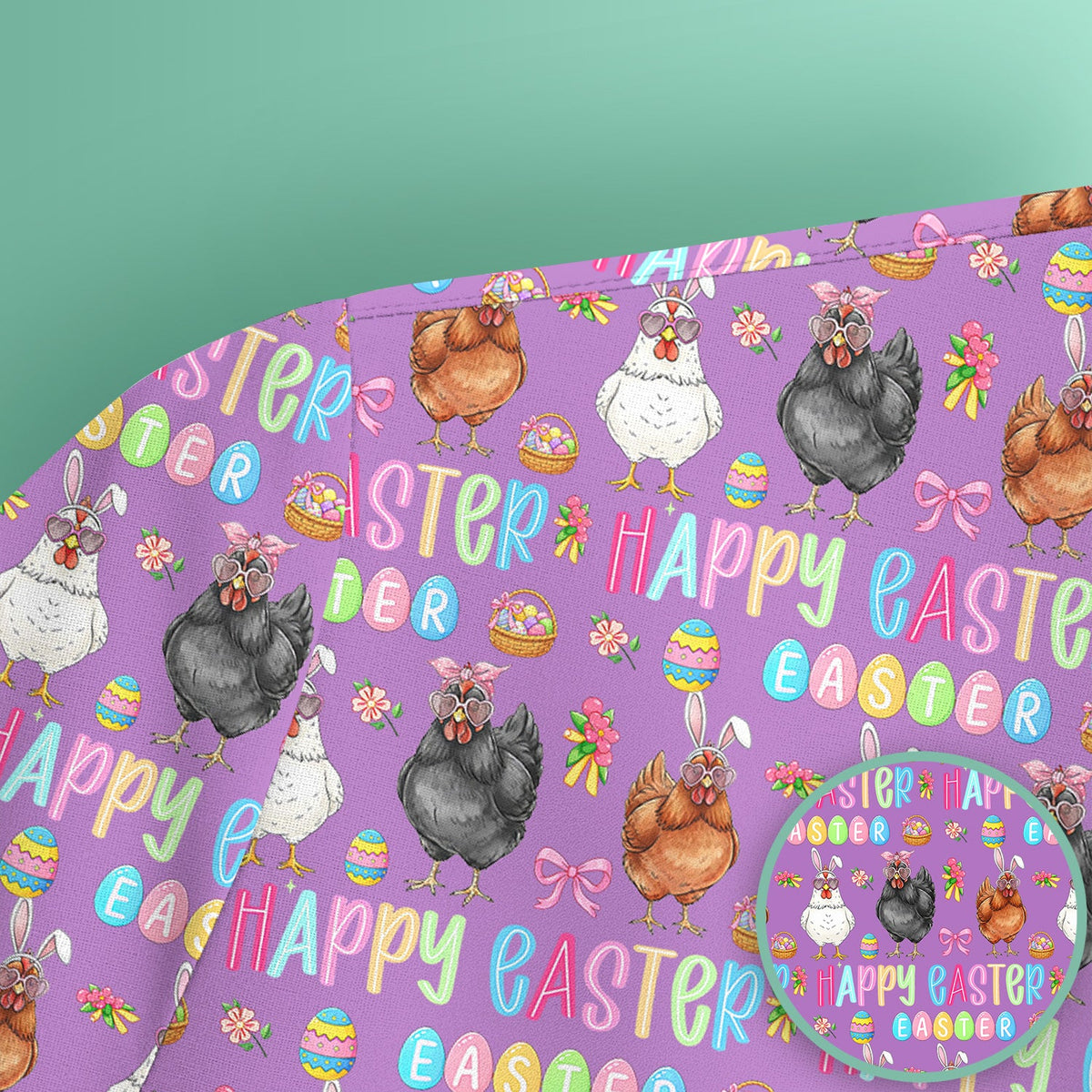 Bunny Eggs Nurse Scrub Tops - Easter Gift