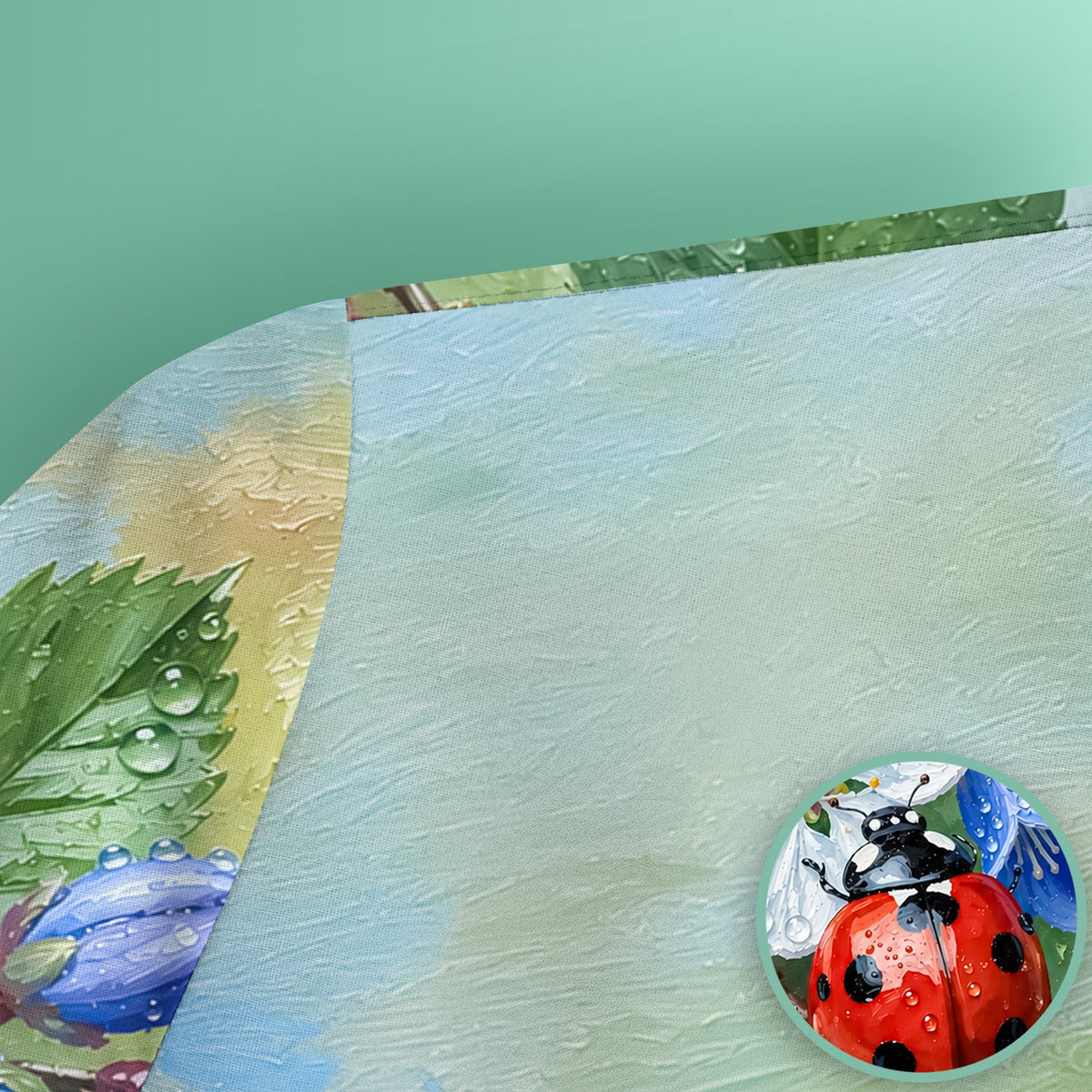 Ladybug Blossom Garden Nurse Scrub Top