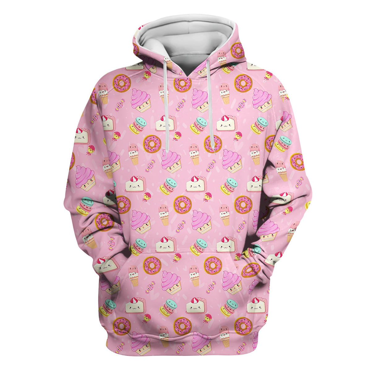 Donut Ice Cream Nurse Scrub Top