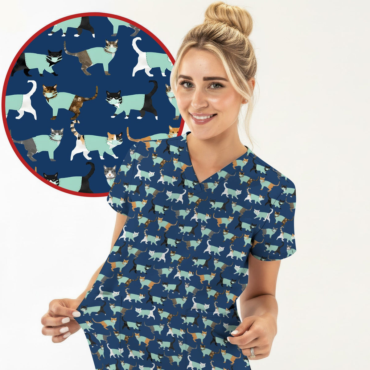 Cat Nurse Scrub Set
